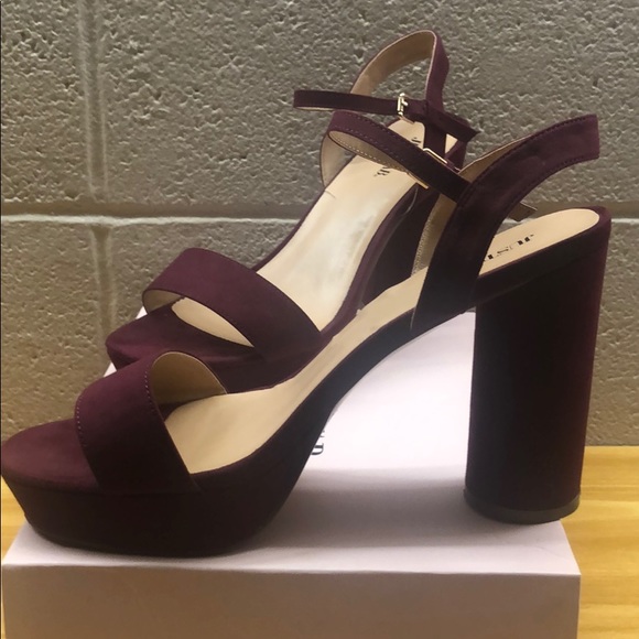 Maroon/Burgundy Heels/Sandals - Picture 1 of 3